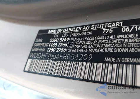 2014 Mercedes-Benz E 350 4Matic from USA, damaged, VIN WDDHF8JB6EB054209